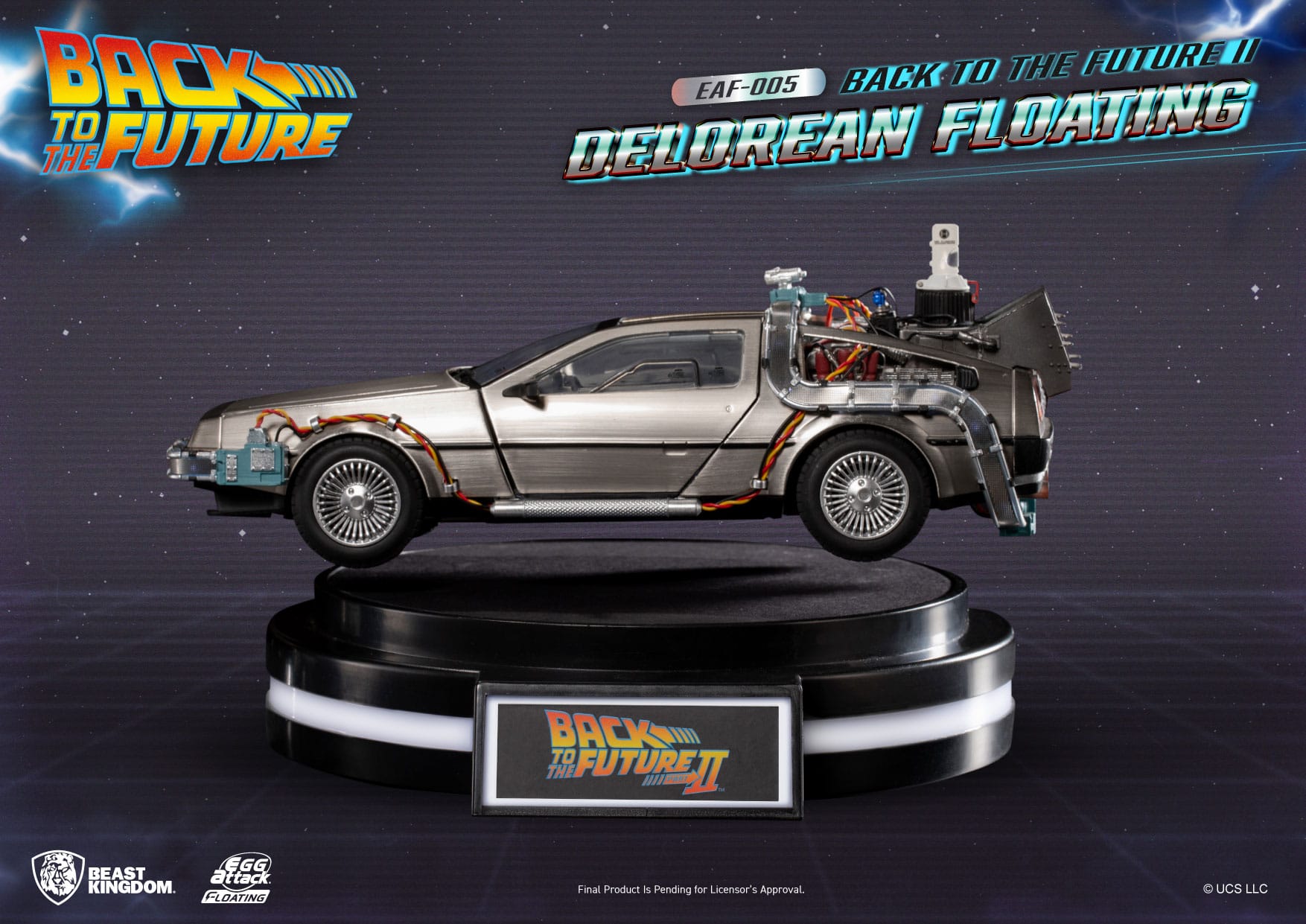 Beast Kingdom Back to the Future II DeLorean Standard Version Floating Egg  Attack Statue